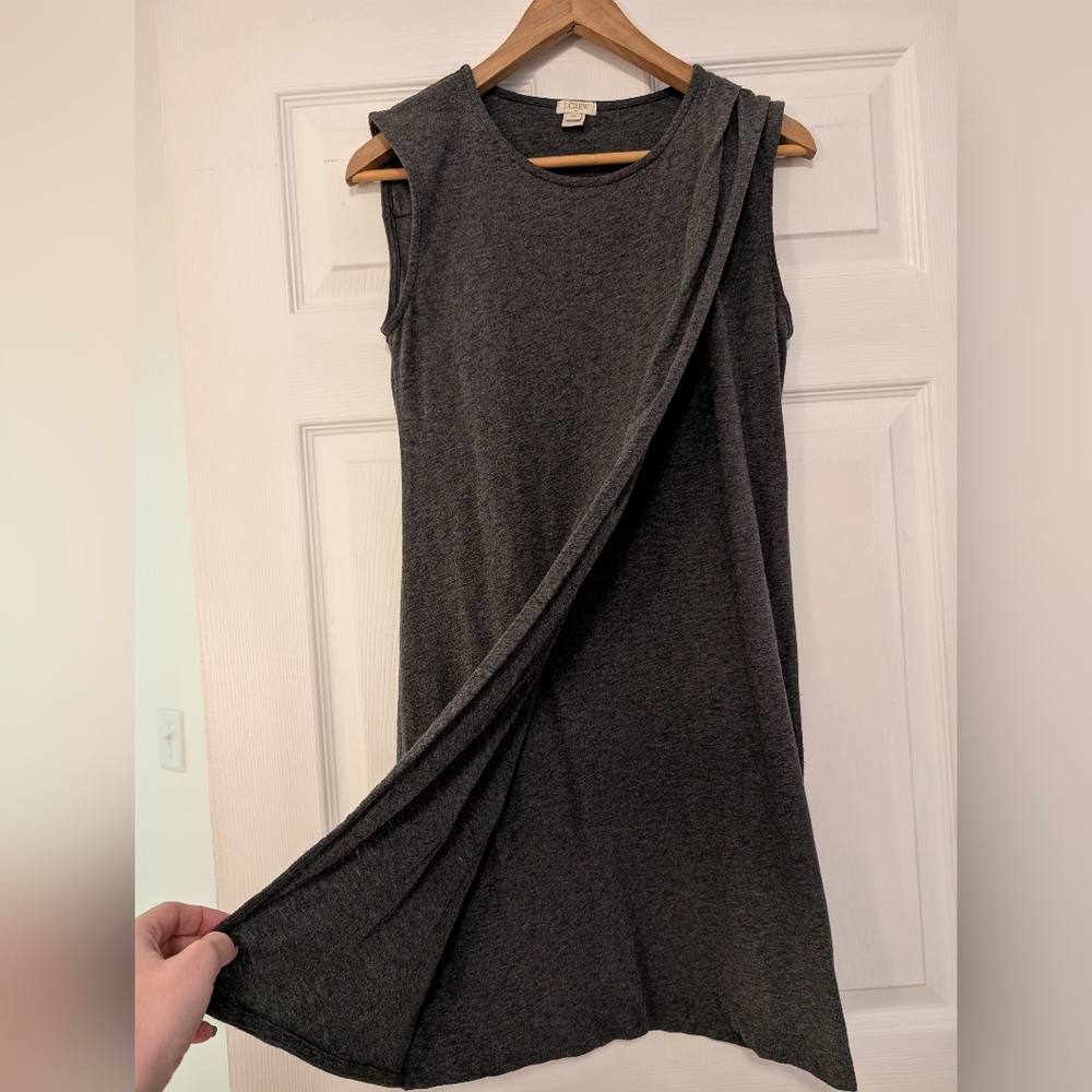 J. Crew Charcoal Gray Sleeveless Dress Women's Size Extra Small - Picture 3 of 5